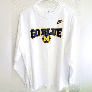 Michigan Max90 Men's Nike College Crew-Neck Long-Sleeve T-Shirt